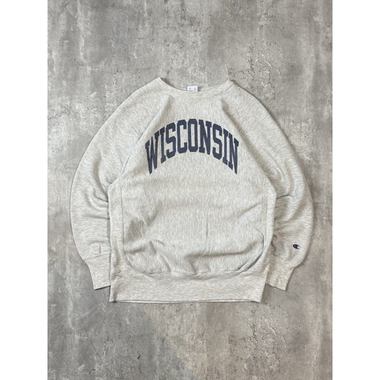 Vintage 90s Wisconsin NCAA Champion Reverse Weave Crewneck Sweatshirt Size XL