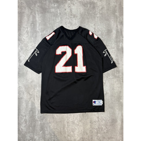 Vintage 90s Deion Sanders #21 Atlanta Falcons NFL Champions Jersey Size XL