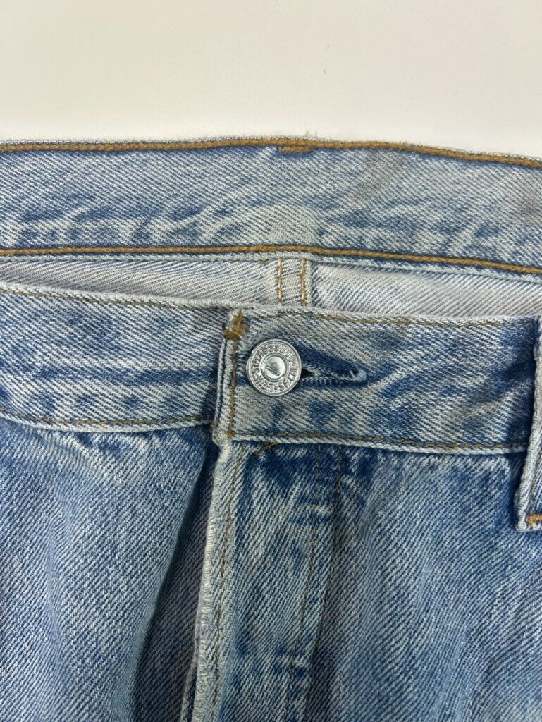 Vintage 90s Levis 501 Red Tab Light Wash Button Fly Pants Size 36