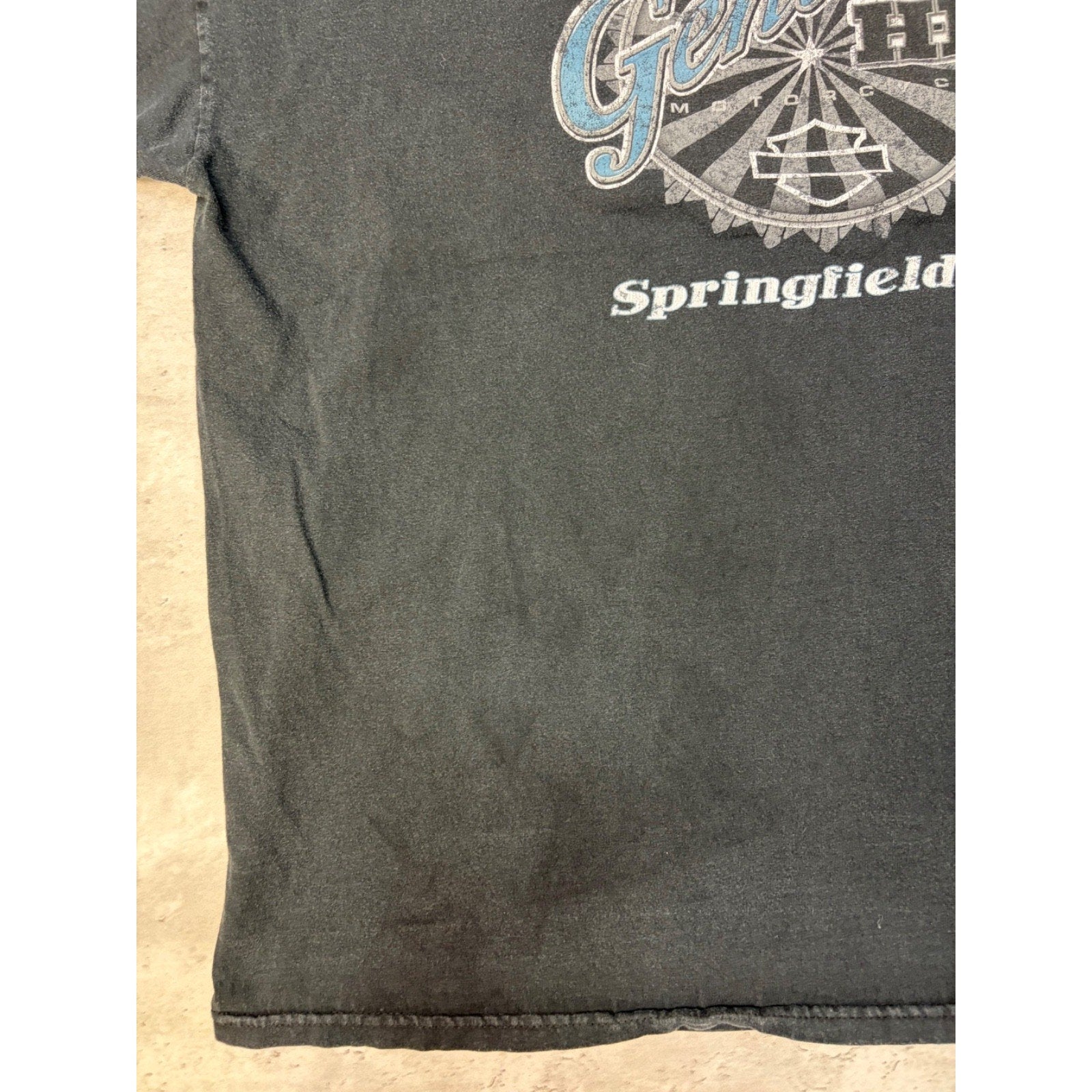 Vintage Harley Davidson Genuine HD Graphic Spellout T-Shirt Size 2XL