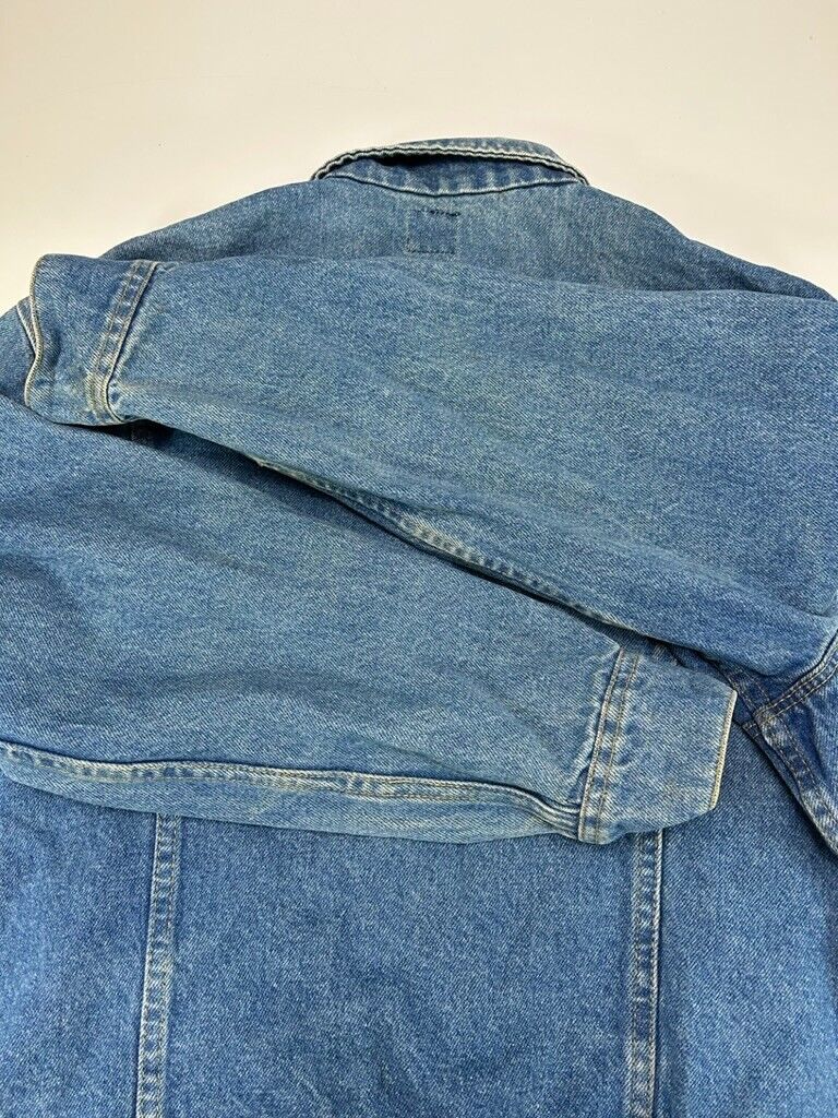 Vintage 90s Lee Medium Wash Denim Trucker Jacket Size 44 Medium