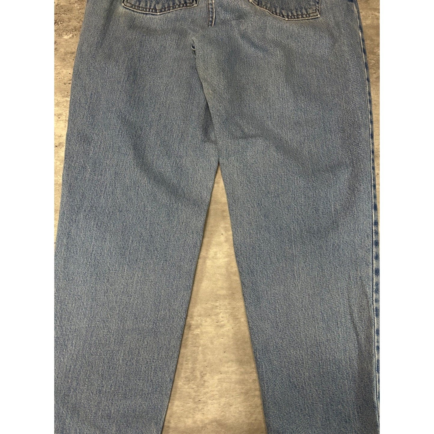 Vintage 90s Women's Levis 550 Red Tab Light Wash Denim Pants Size 30 Blue