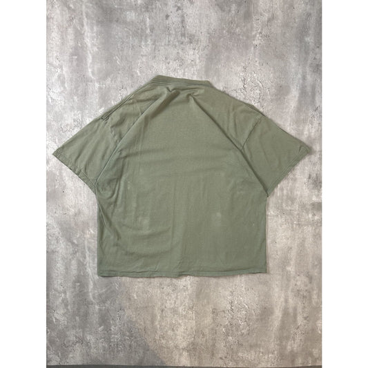 Vintage 90s Nike Tonal Big Graphic Swoosh Earth Tone T-Shirt Size 2XL