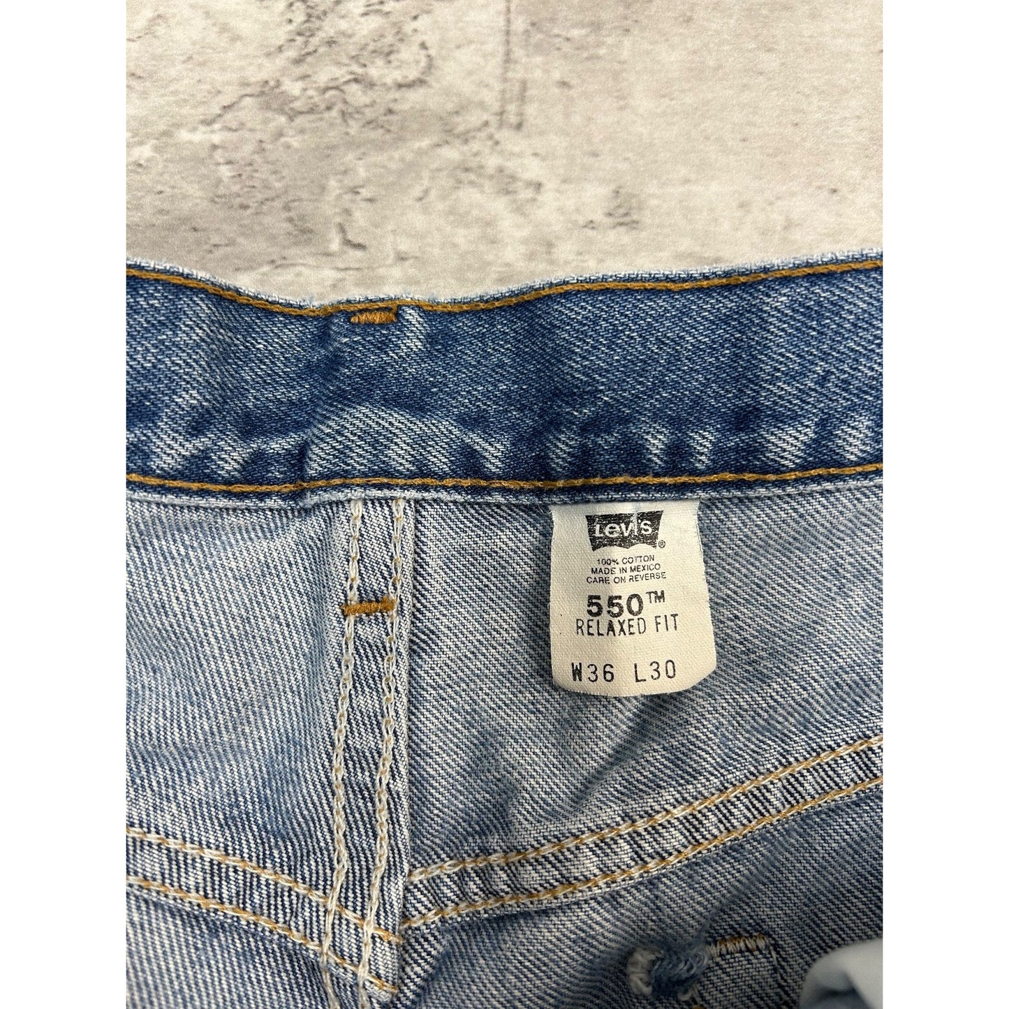 Vintage 90s Levis 550 Red Tab Relaxed Fit Medium Wash Denim Pants Pants Size 34