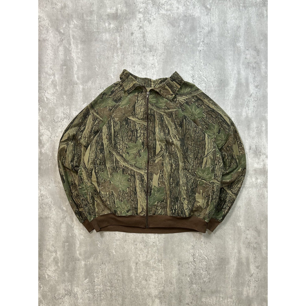 Vintage 90s Ocoee Realtree Camo Full Zip Hunting Bomber Jacket Size 2XL