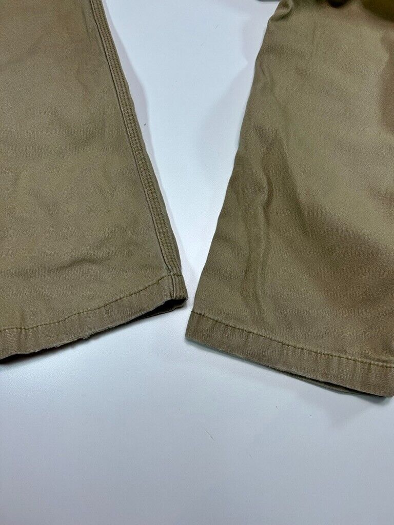 Carhartt Relaxed Fit Canvas Work Wear Five Pocket Pants Size 35W Beige