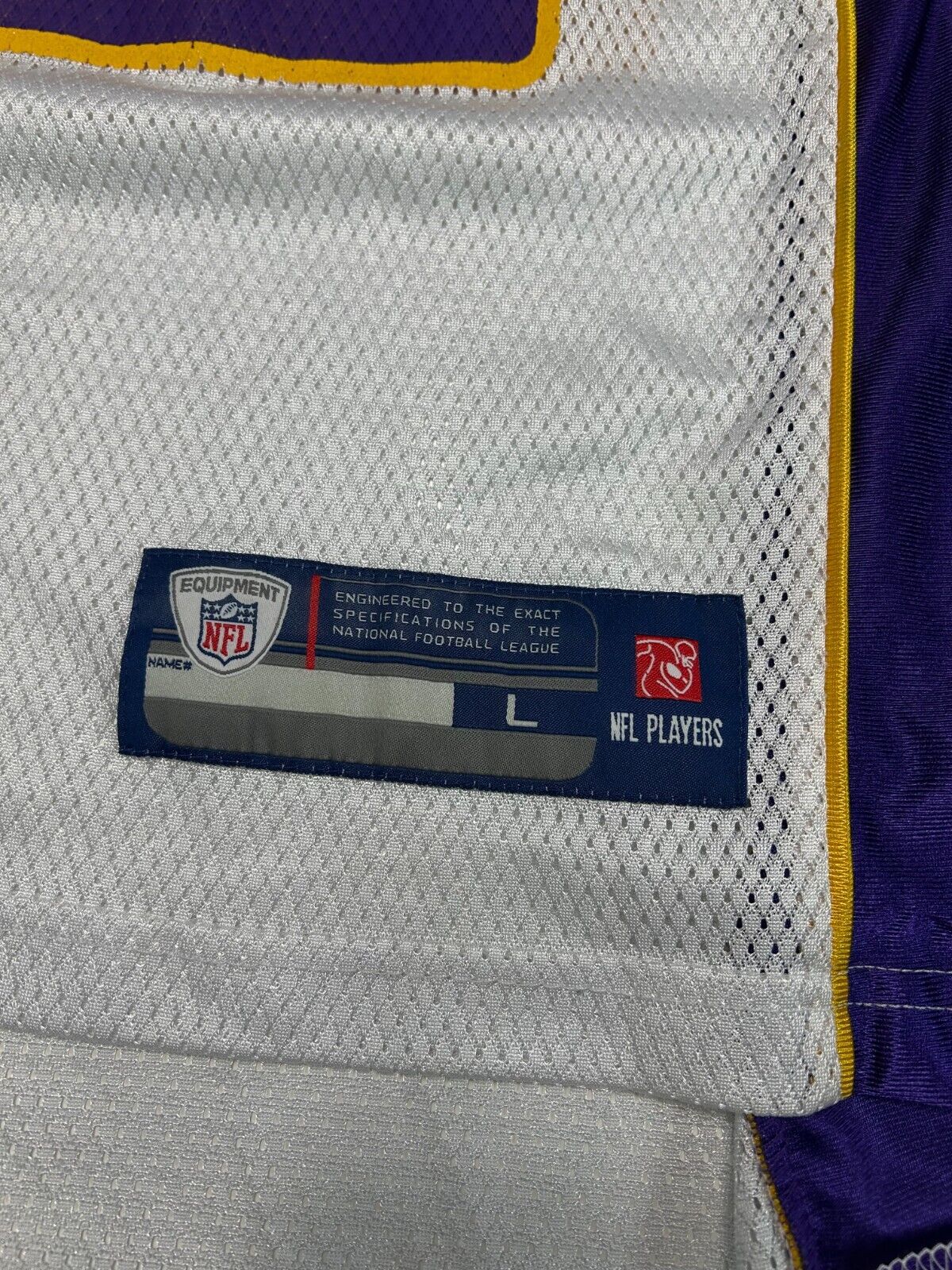 Minnesota Vikings NFL #22 Rau Reebok Football Jersey Size Large White