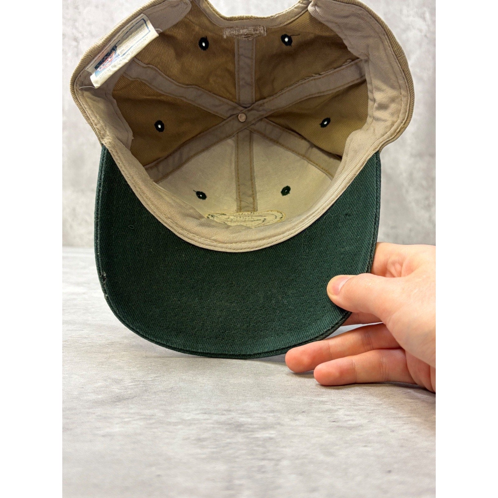 Vintage 90s Green Bay Packers NFL Embroidered Logo Football Snapback Hat OSFA
