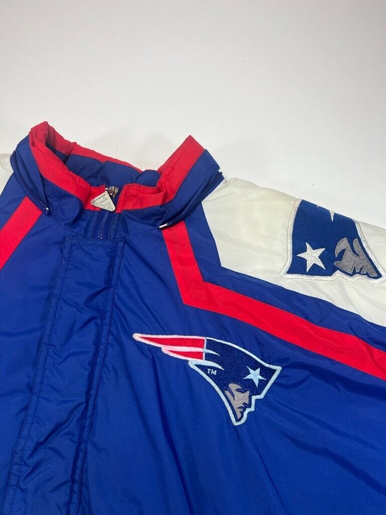 Vintage 90s New England Patriots NFL Full Zip Insulated Apex One Jacket Size XL