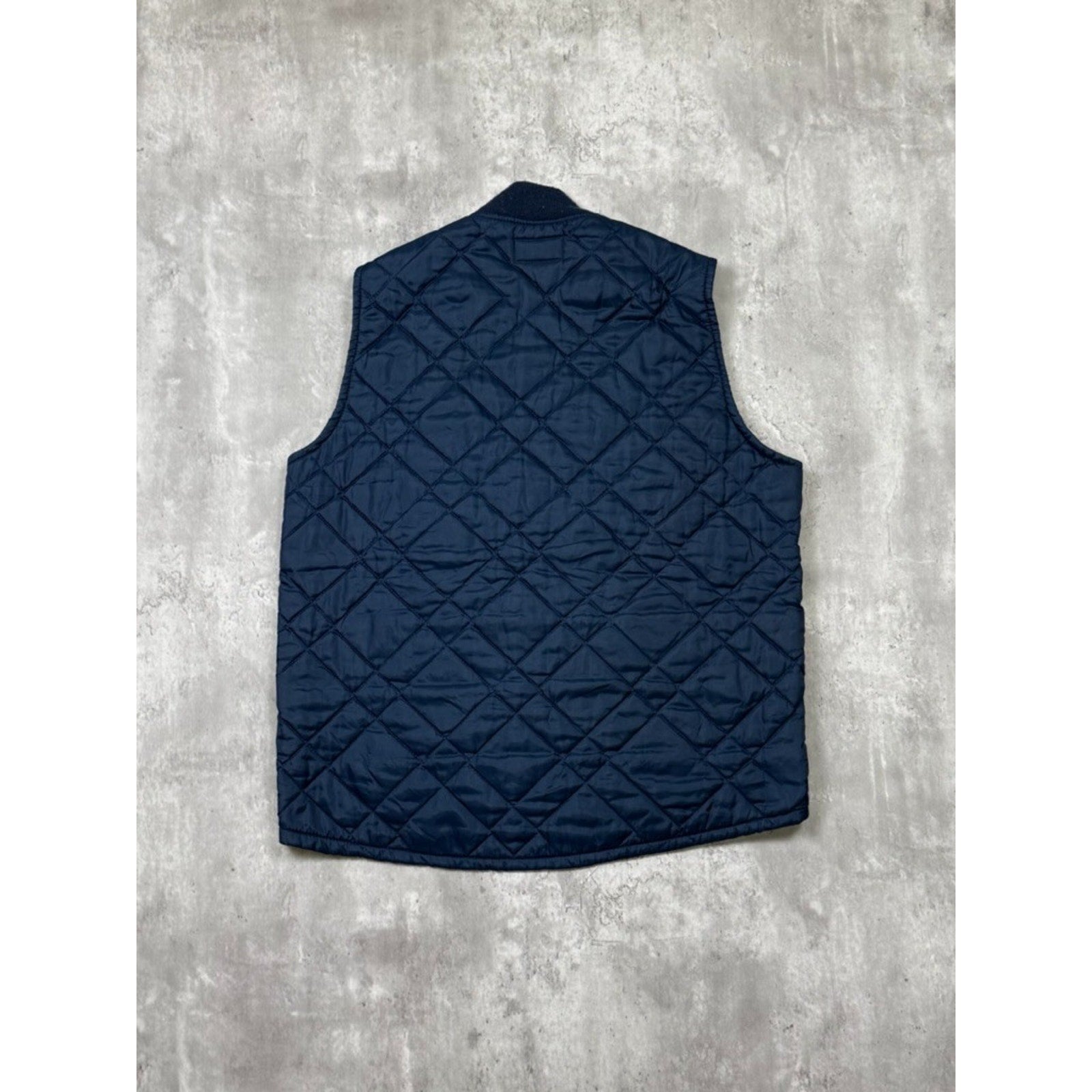 Vintage 1970 Osh Kosh Quilted Lined Full Zip Vest Size Large