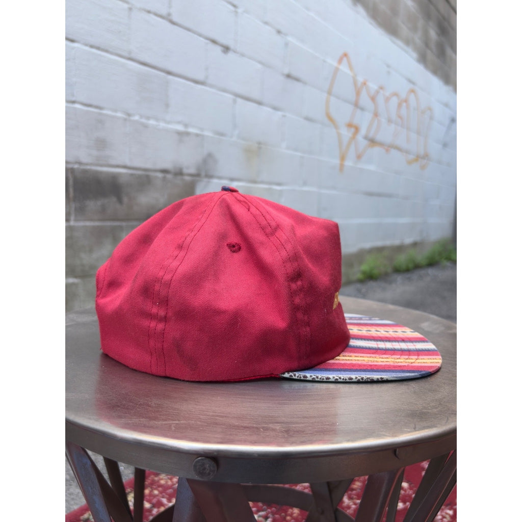 Vintage 90s Boeing Embroidered Spellout Snapback Hat OSFA