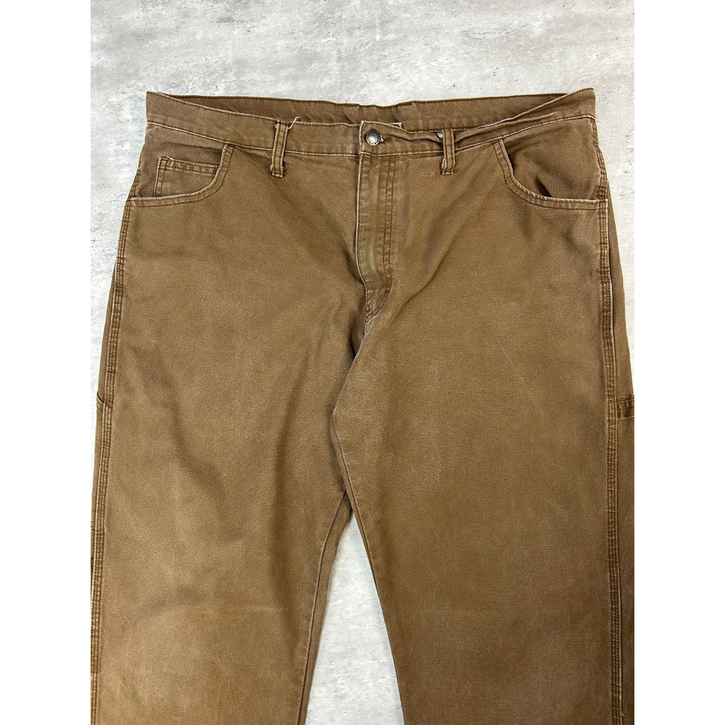 Dickies Canvas Workwear Carpenter Pants Size 40 Brown