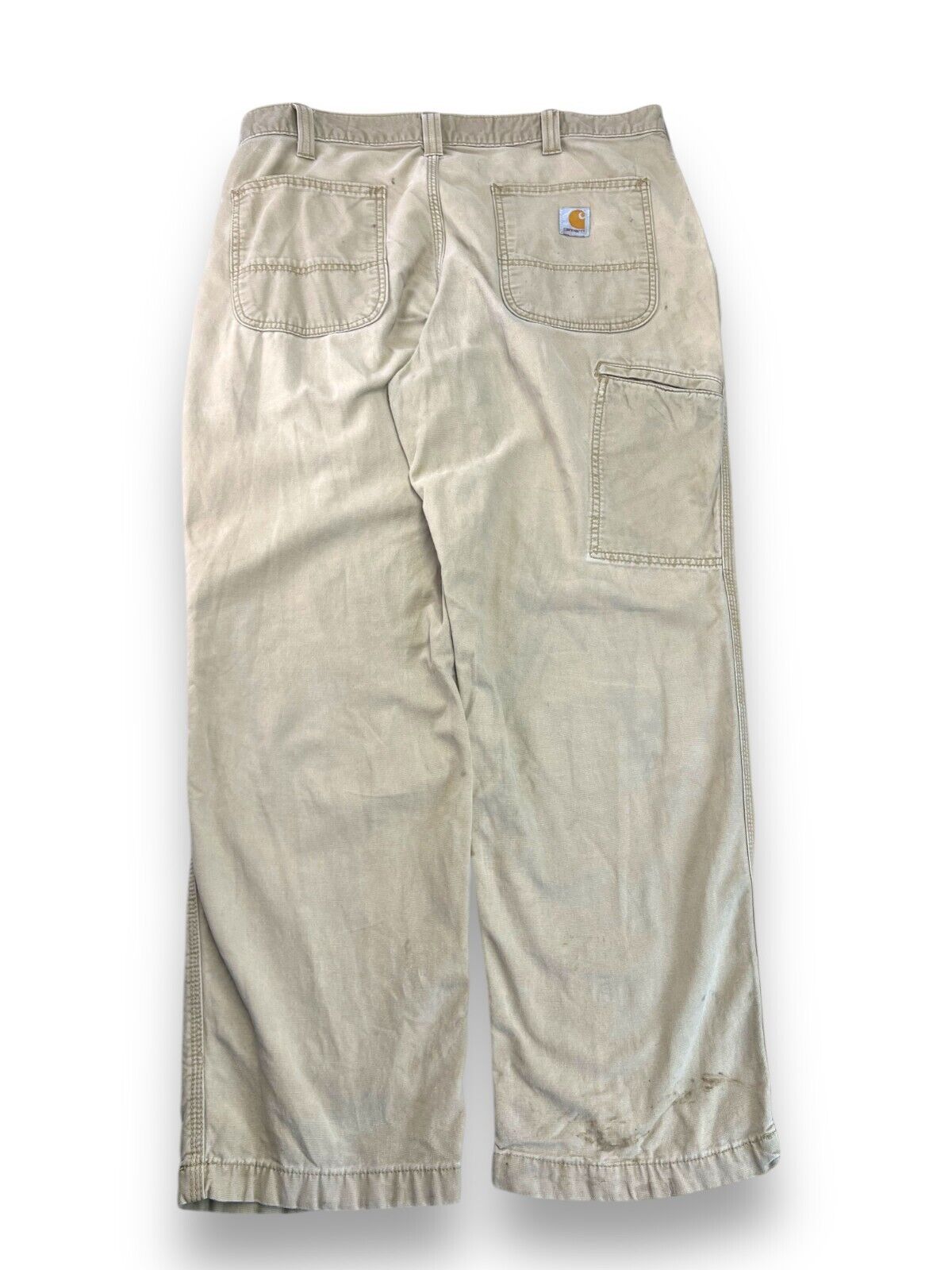 Carhartt Relaxed Fit Canvas Workwear 5 Pocket Pants Size 36 Beige