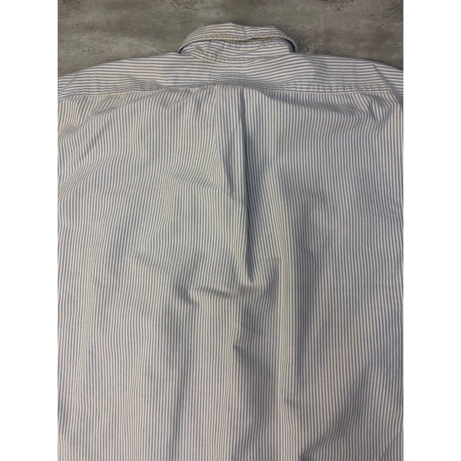 Vintage Polo Ralph Lauren Embroidered Pony Striped Button Up Shirt Size XL