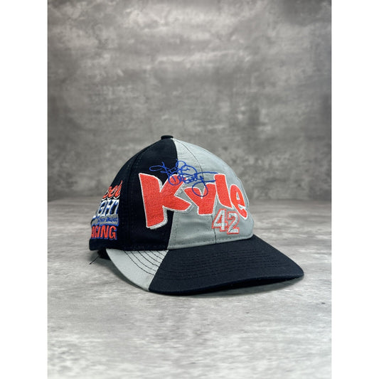 Vintage Kyle Petty #42 NASCAR Embroidered Split Graphic Snapback Hat OSFA