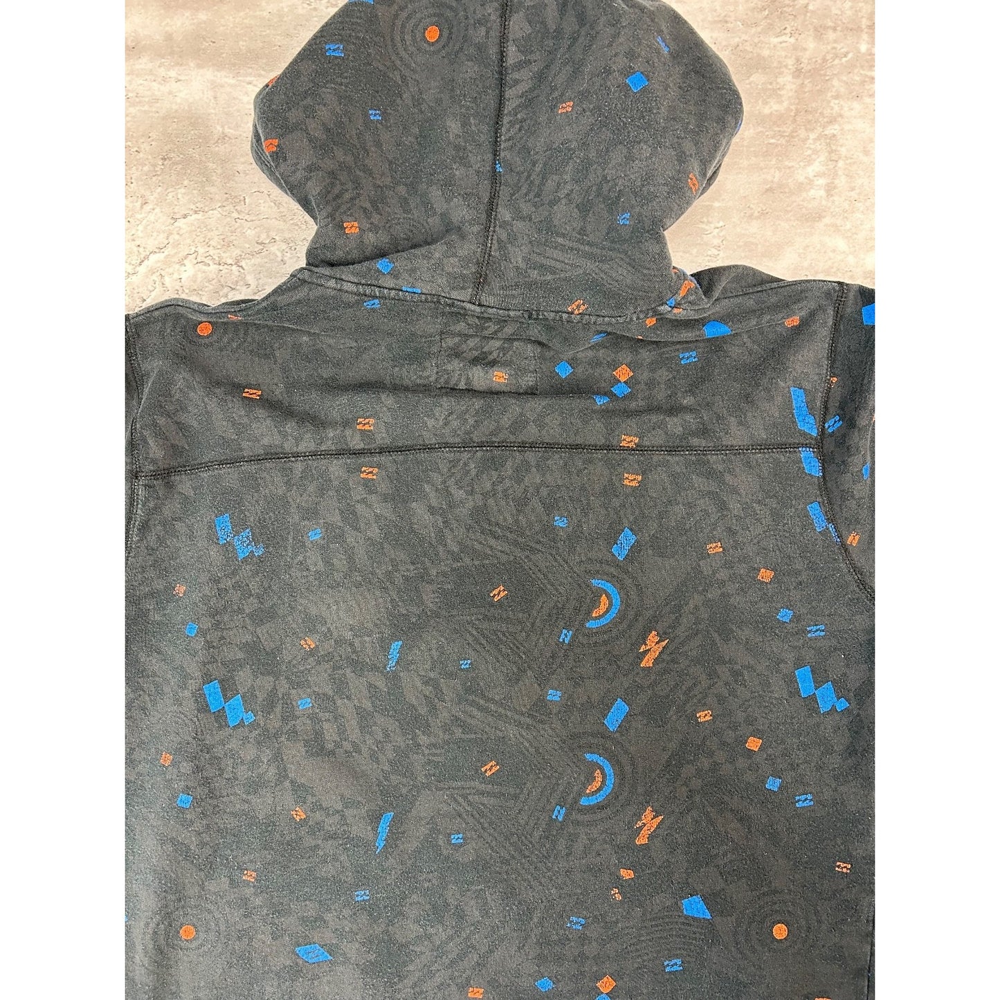 Vintage Y2K Billabong Embroidered Spellout Full Zip Hooded Sweatshirt Size XL