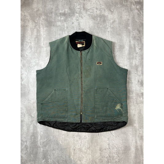Vintage Indiana Industrial Clothing Insulated Canvas Workwear Vest Size 3XL