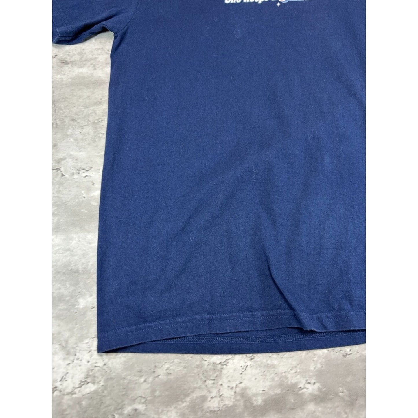 Vintage 90s Nike Womens Basketball She Keeps A Clean House T-Shirt Size XL Blue