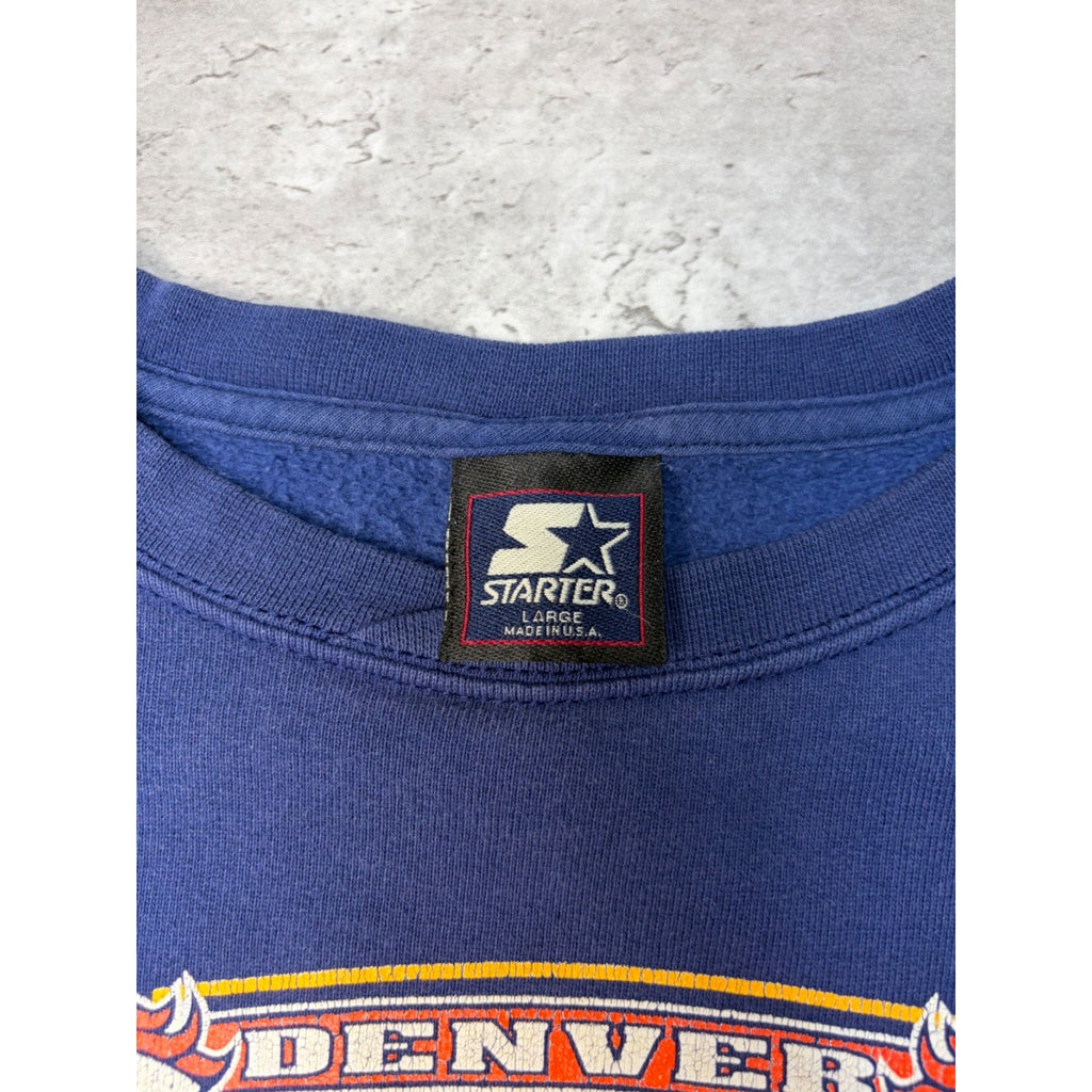 Vintage 1997 Denver Broncos NFL Super Bowl XXXII Sweatshirt Size Large