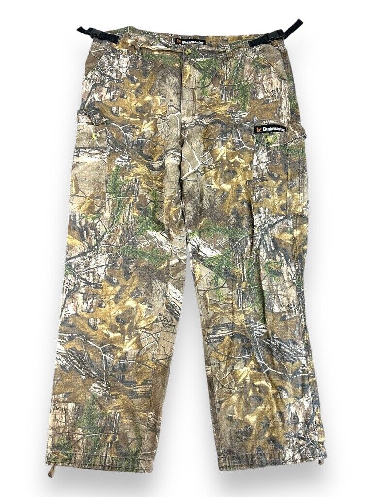 Bush Master Real Tree Xtra Camo Rip Stop Cargo Hunting Adjustable Pants Size 41W