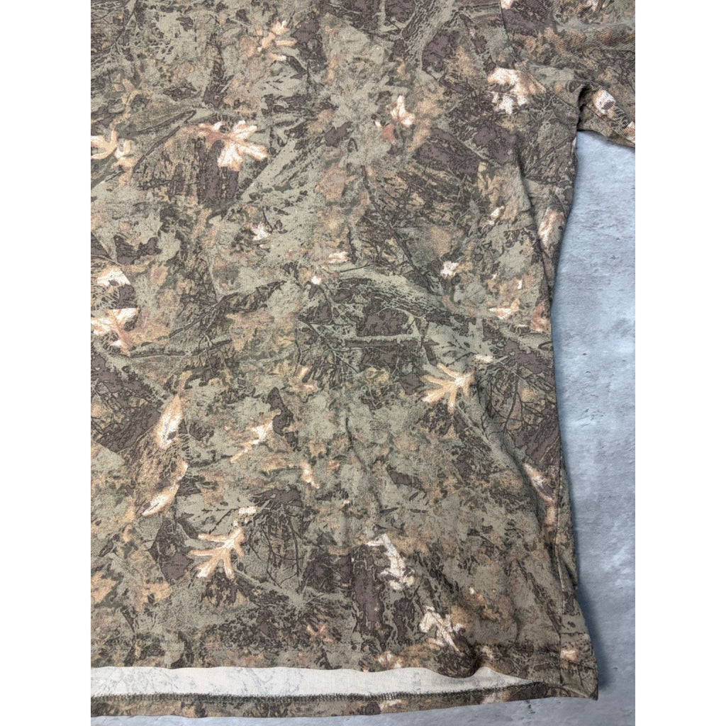 Vintage Arizona Jean Co Tree Camo Boxy Fit Hunting T-Shirt Size Large