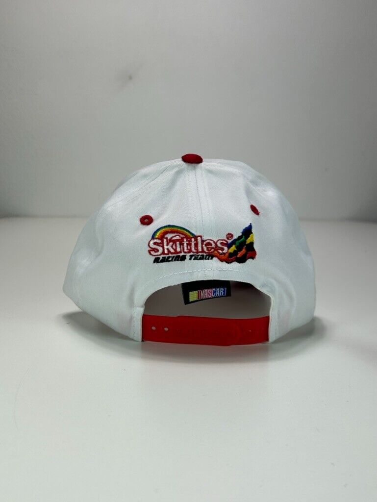 Vintage 90s Ernie Irvan #36 Nascar Skittles Embroidered Snapback Hat OSFA