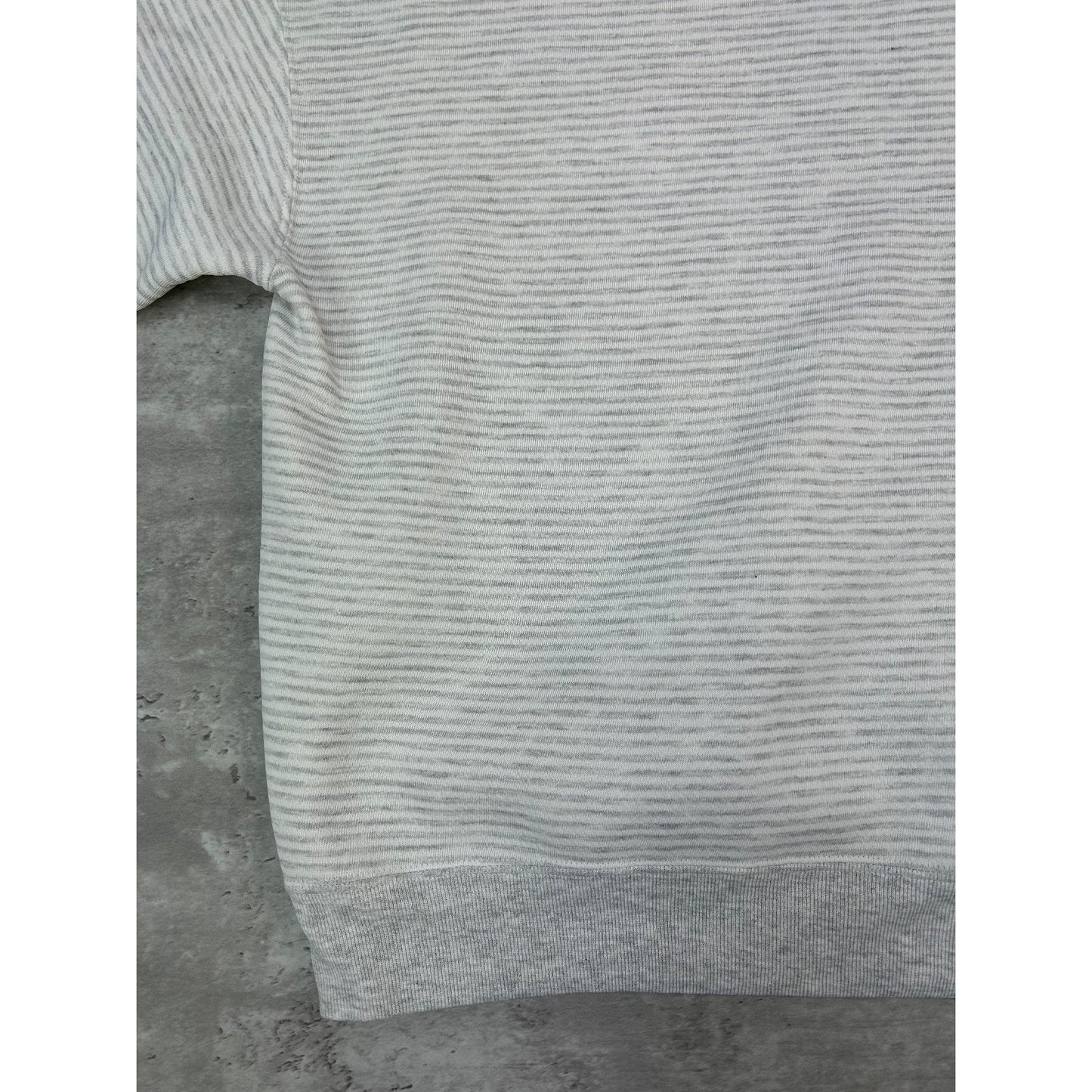 Vintage 90s Honda Embroidered Spellout Striped Crewneck Sweatshirt Size Large