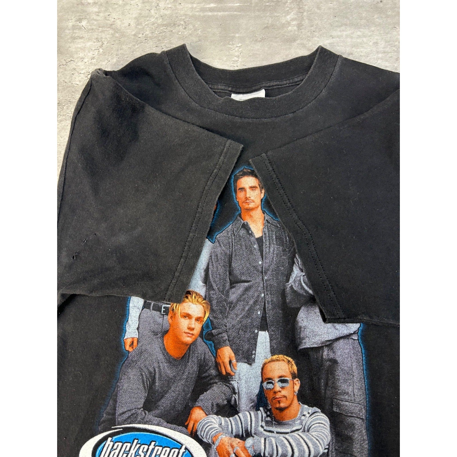 Vintage 1999 Backstreet Boys Pop Music Boy Band Graphic T-Shirt Size Large