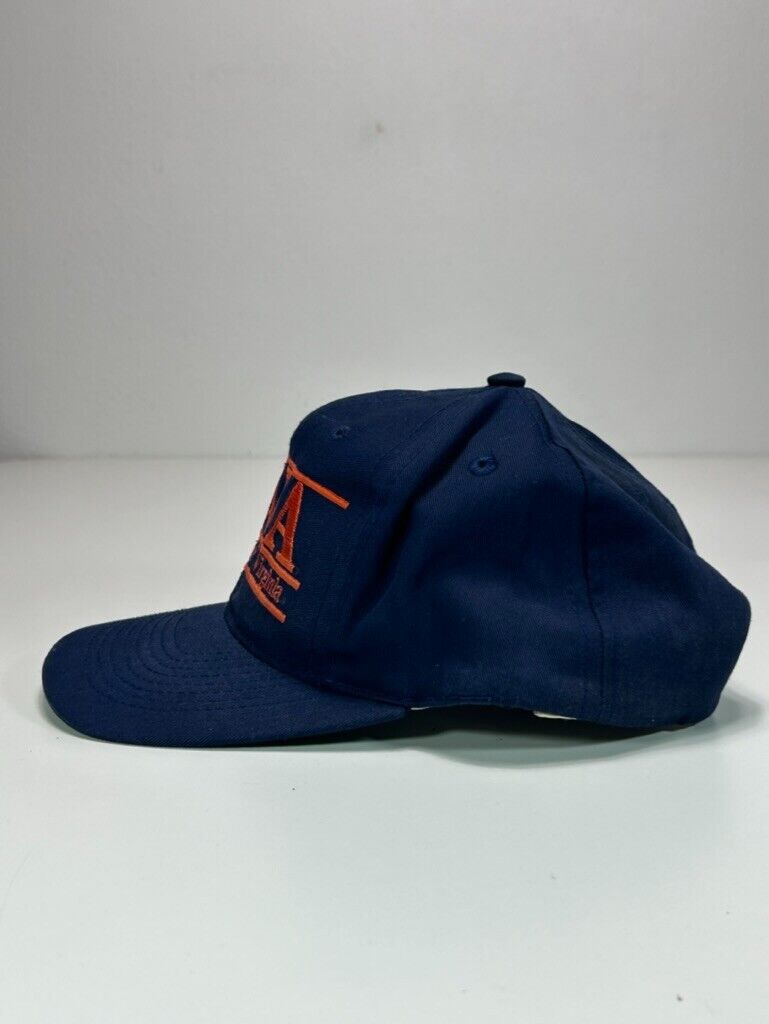 Vintage 90s University Of Virginia NCAA Embroidered Spellout Snapback Hat OSFA