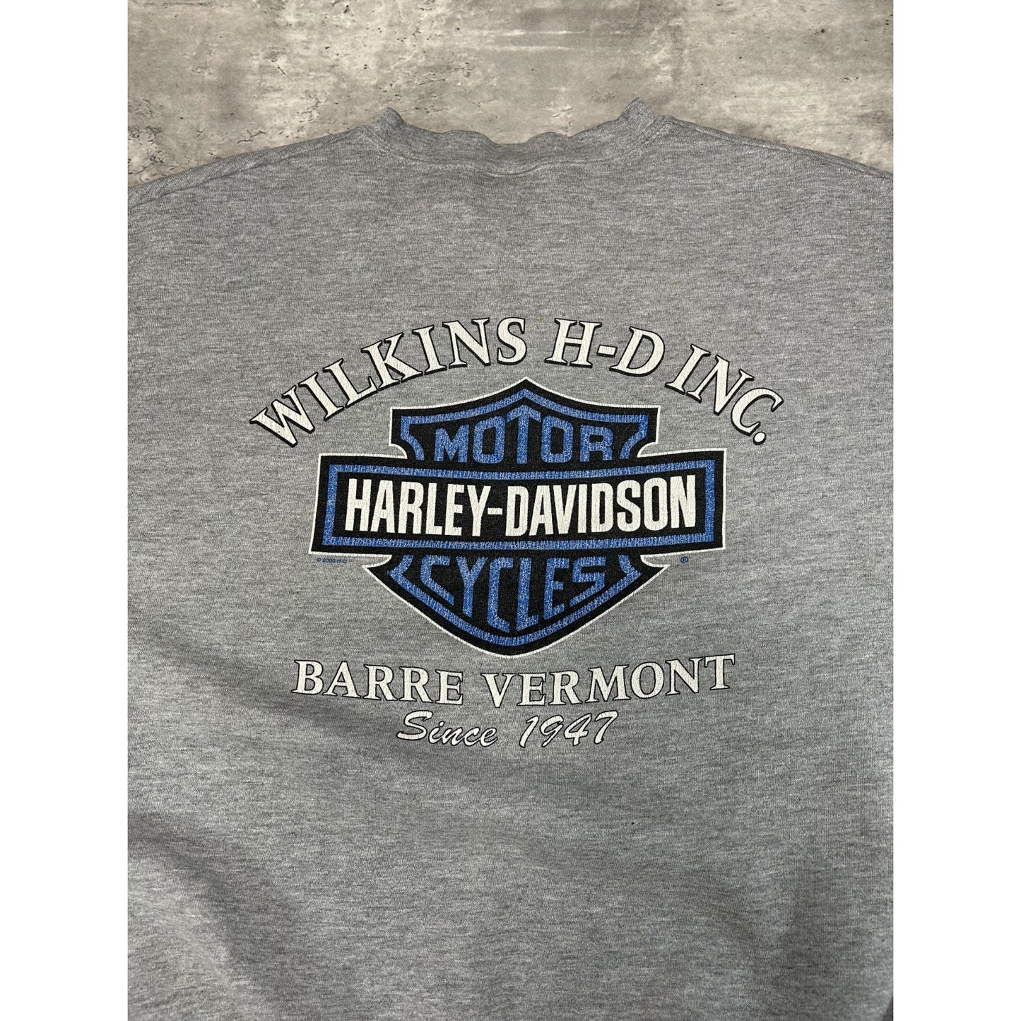 Vintage 2000 Harley Davidson Classic Logo Spellout Graphic Sweatshirt Size XL
