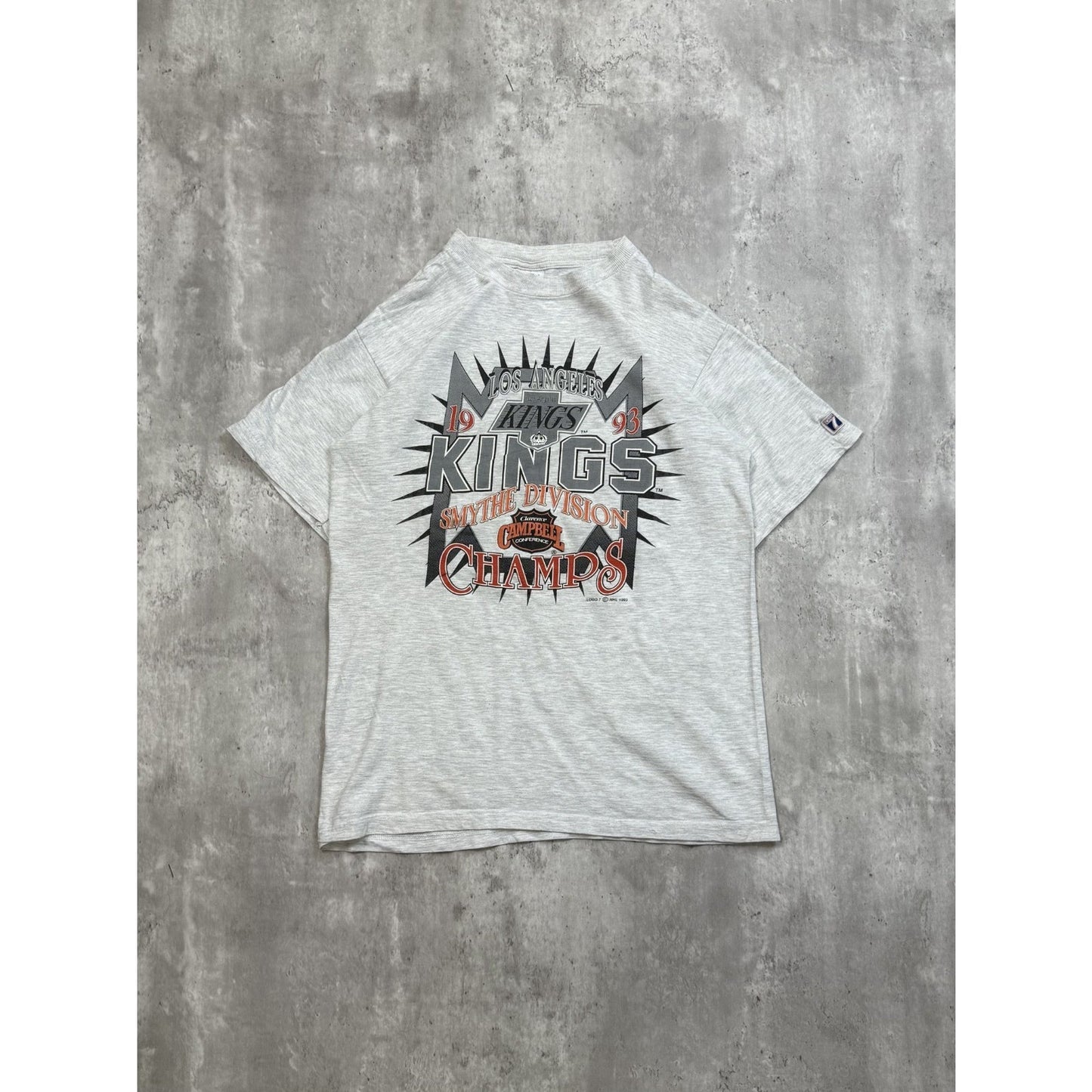 Vintage 1993 Los Angeles Kings NHL Smythe Division Champs T-Shirt Size Medium