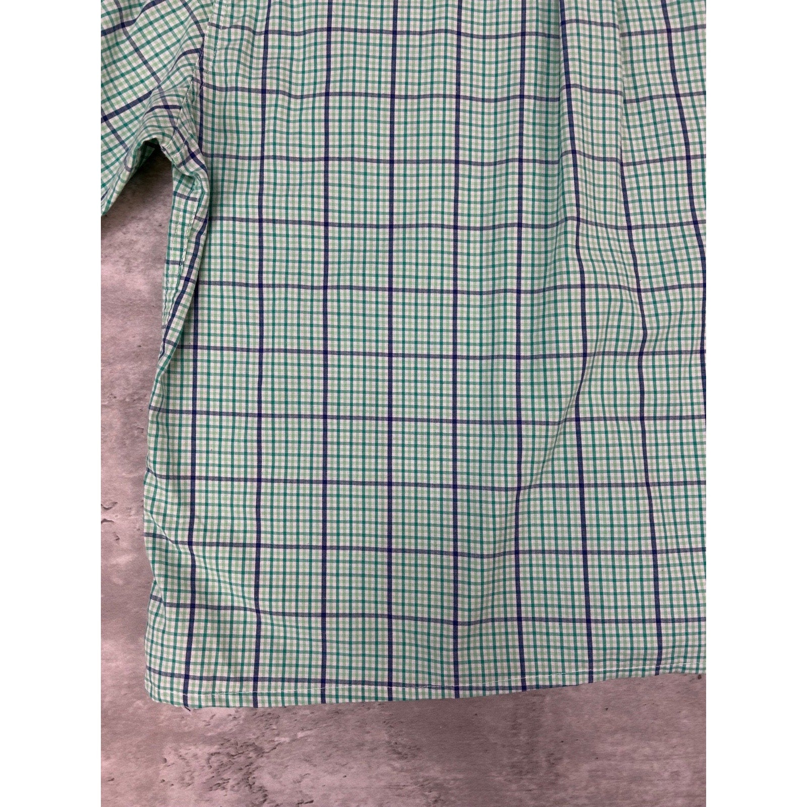 Vintage Chaps Plaid Print Reworked Cropped Long Sleeve Button Up Shirt Sz Large