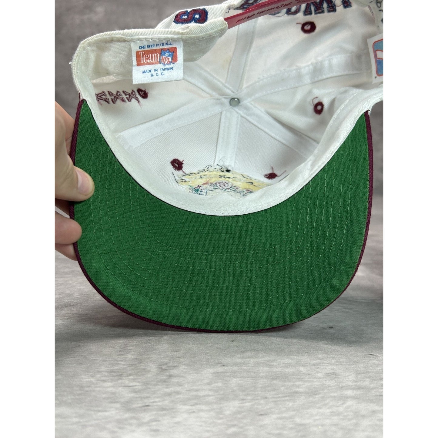 Vintage 1993 NFL Super Bowl XXXVII Embroidered Crest Logo Snapback Hat OSFA
