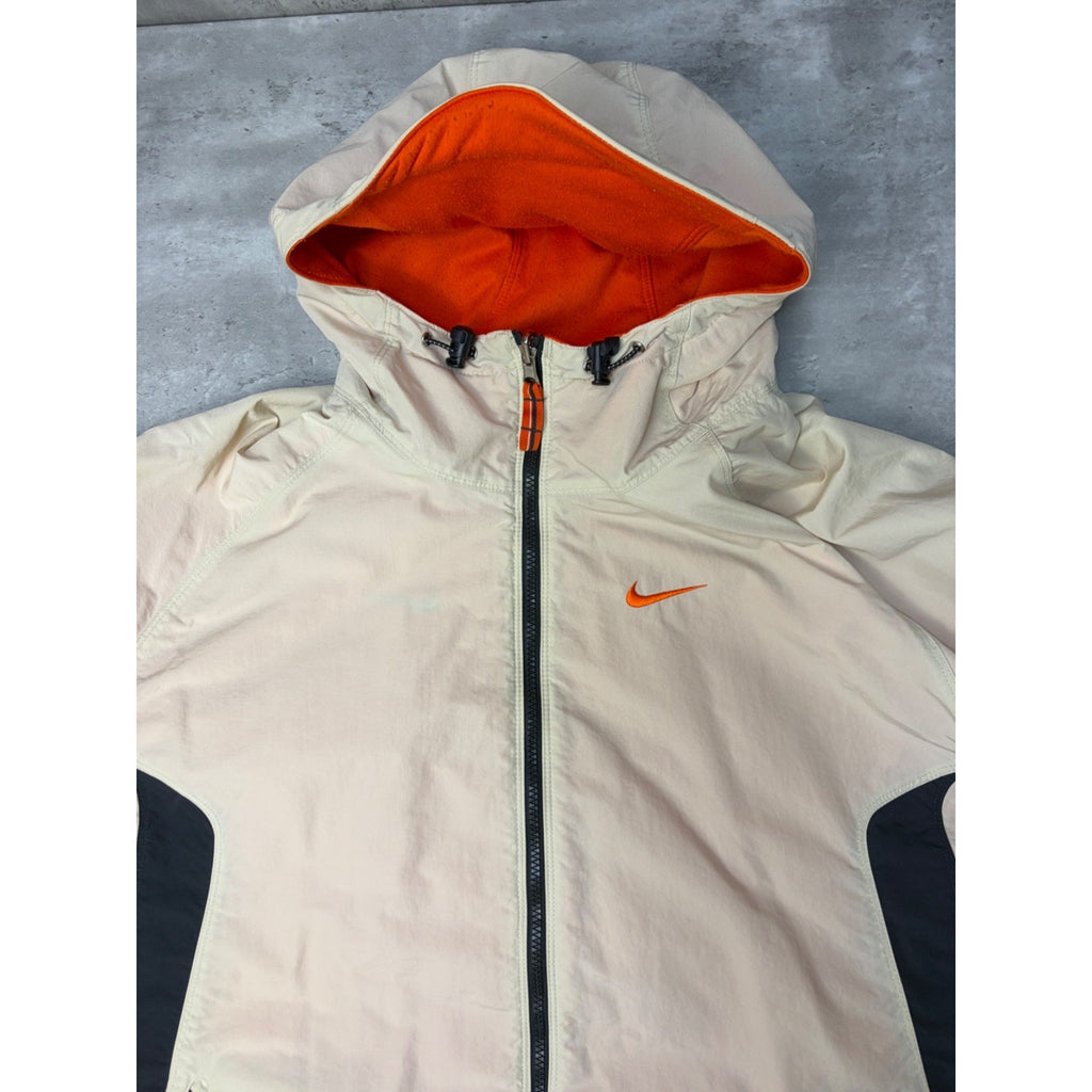Vintage 2000s Nike Embroidered Swoosh Hooded Reversible Jacket Size 2XL
