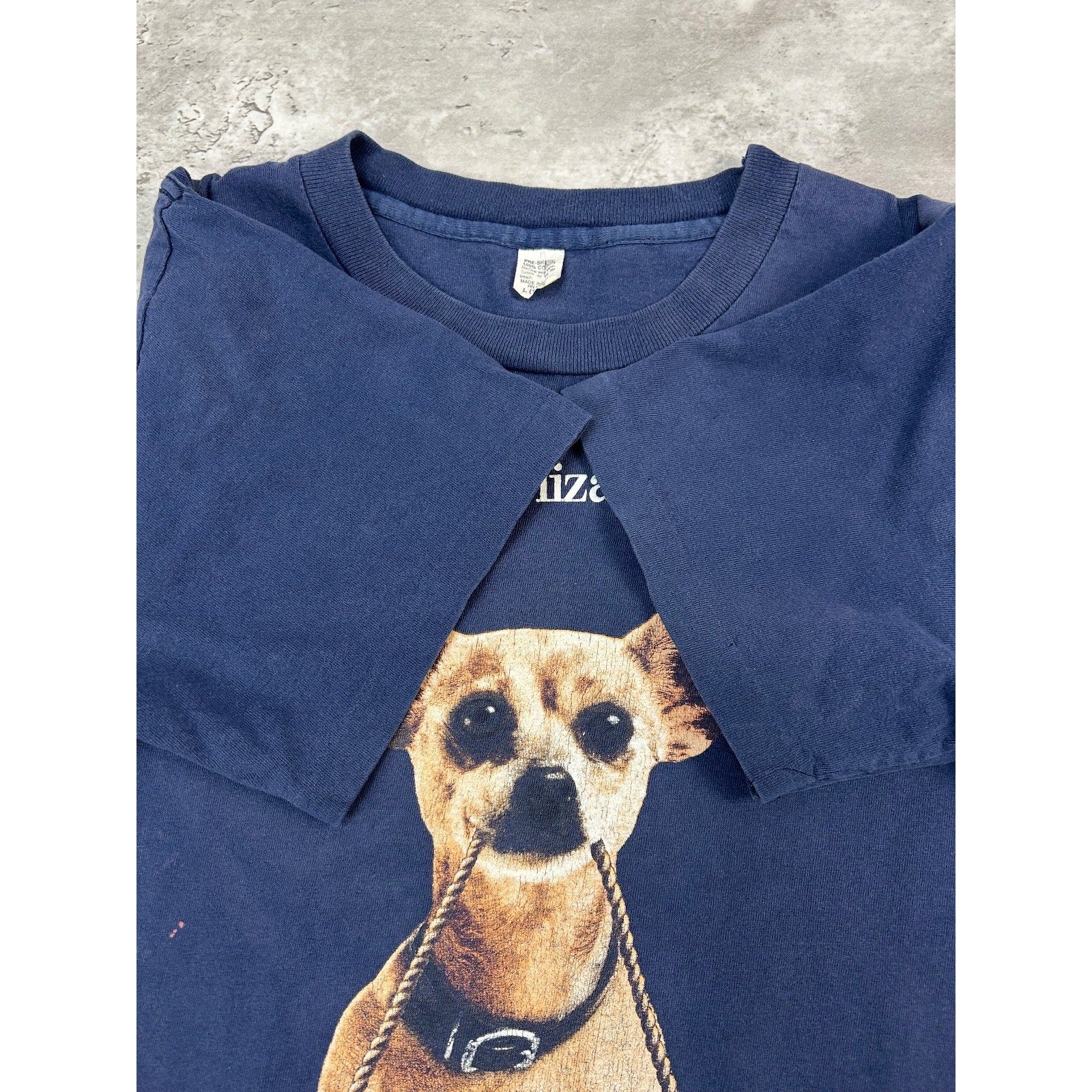 Vintage 90s Taco Bell Here Lizard Lizard Chihuahua Graphic T-Shirt Size L YOUTH