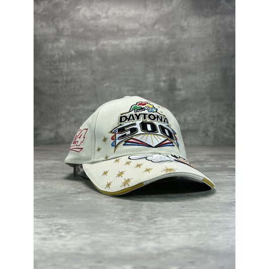 Vintage 2004 Daytona 500 Nascar Disney Embroidered Spellout Strapback Hat OSFA