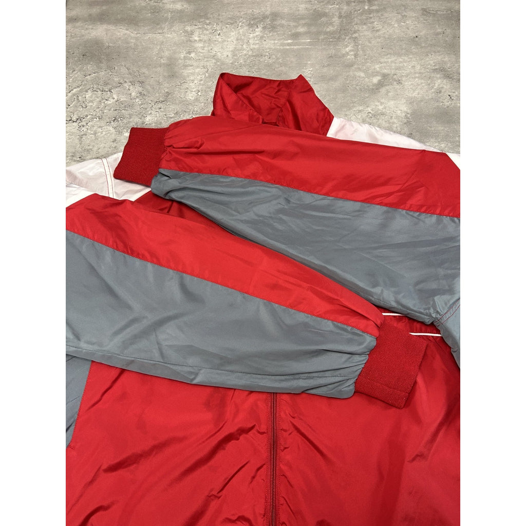 Kansas City Chiefs NFL Embroidered Logo Nylon Windbreaker Size XL