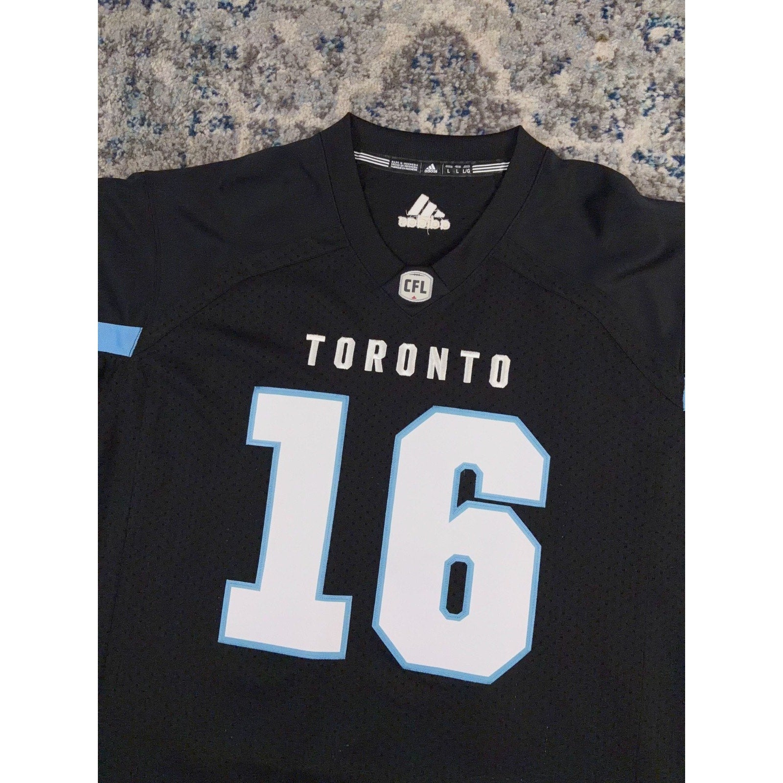 Toronto Argonauts CFL 2016 Grey Cup Adidas Football Jersey Size Large