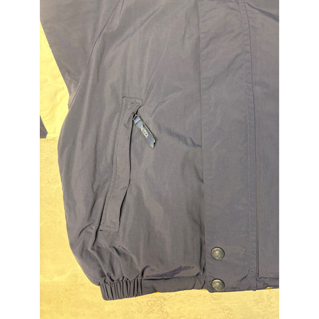 Vintage 90s Nautica Navigation Insulated Reversible Puffer Jacket Size Small