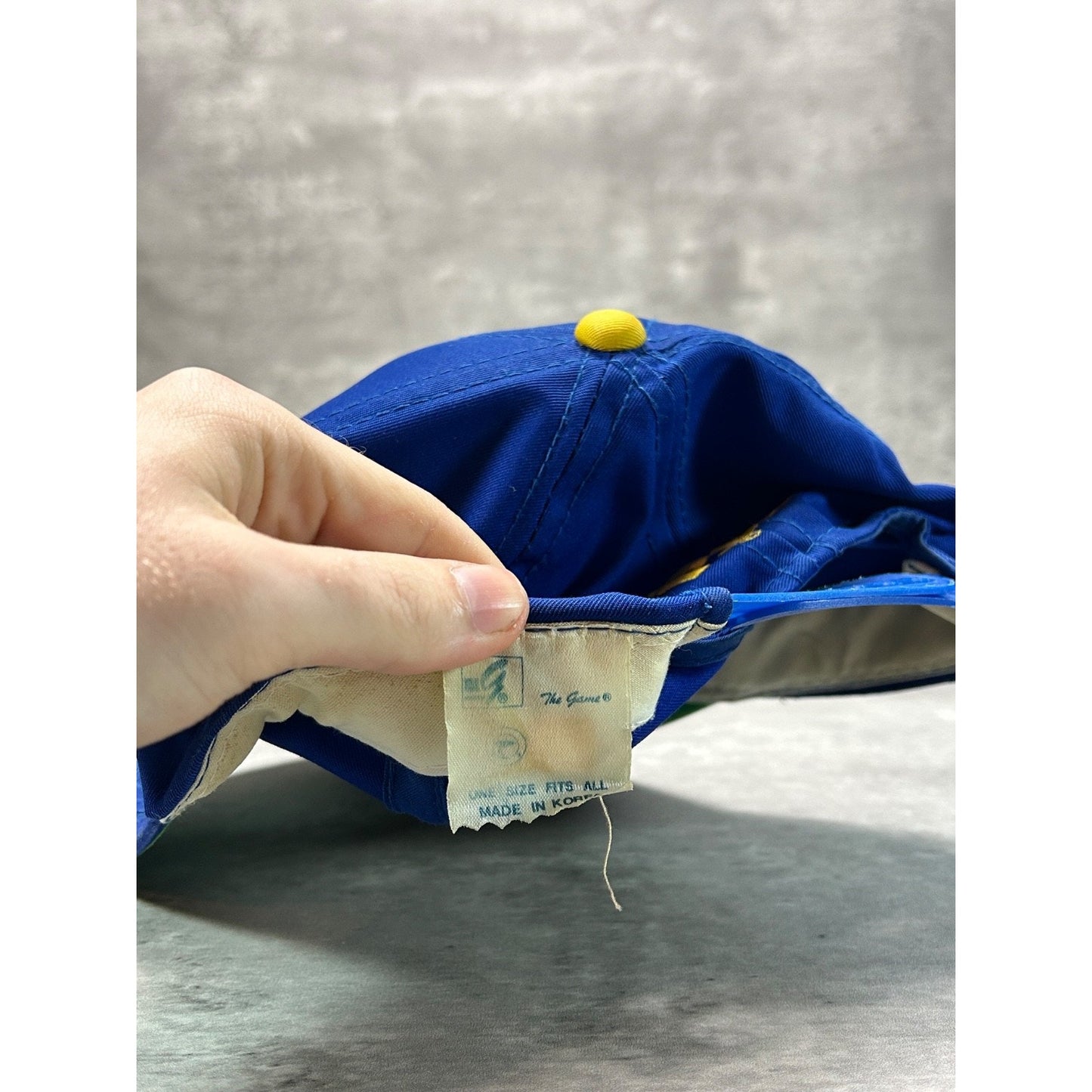 Vintage 90s Pitt Panthers NCAA Embroidered Spellout Snapback Hat OSFA