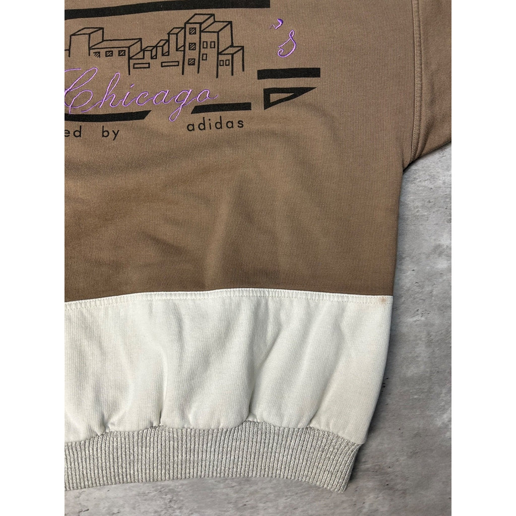 80s Adidas Chicago In The 30s Style By Adidas Graphic Sweatshirt Size Medium