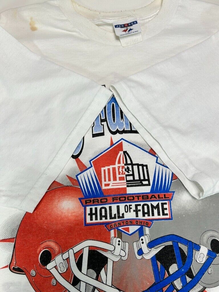 Vintage 1999 Browns Vs Cowboys NFL Hall Of Fame Game Football T-Shirt Size XL