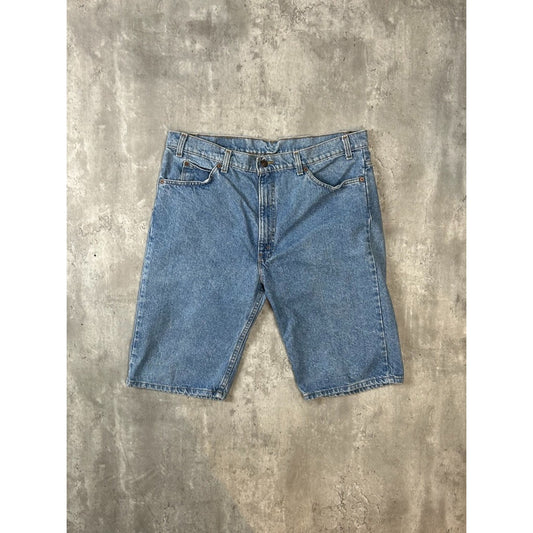 Vintage 90s Levis 505 Red Tab Light Wash Denim Shorts Size 38