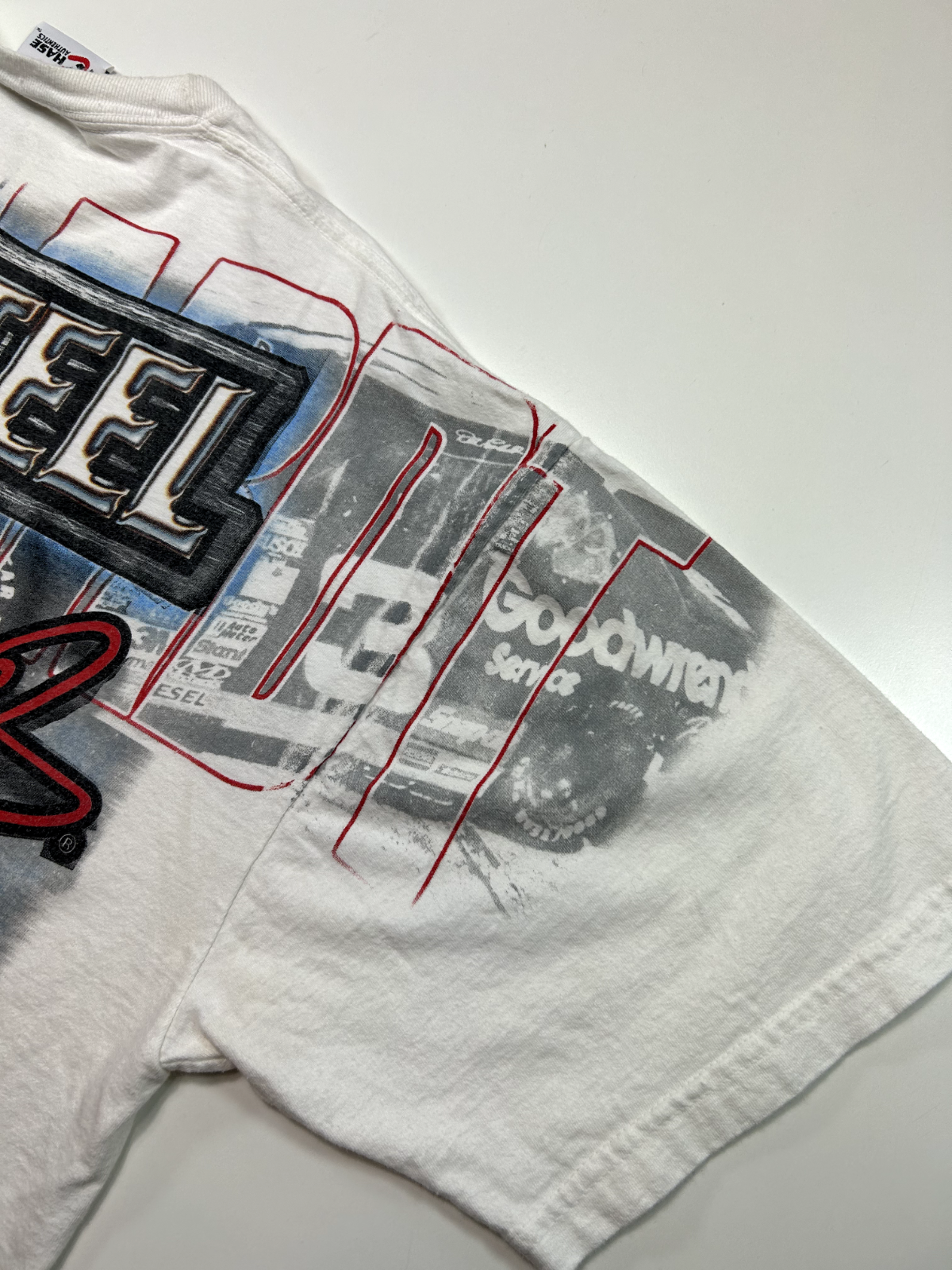 Vintage Dale Earnhardt #3 Man Of Steel Nascar AOP T-Shirt Size XL White