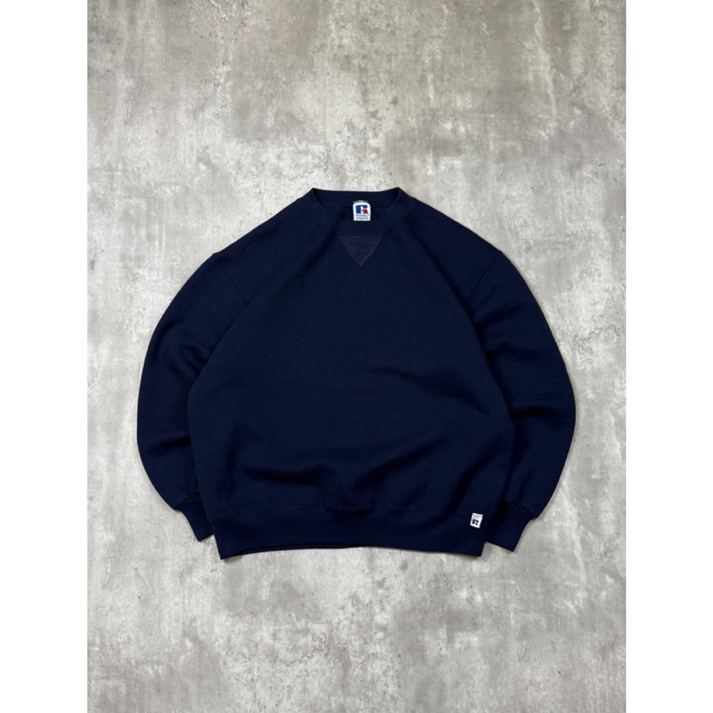 Vintage 90s Russell Athletics Blank Pullover Crewneck Sweatshirt Size Large