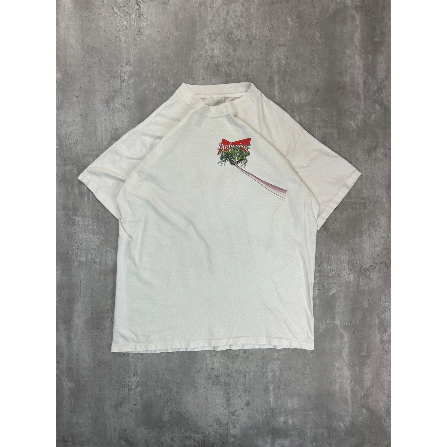 Vintage 1995 Budweiser Jump On A Bud Beer Promo Graphic T-Shirt Size XL