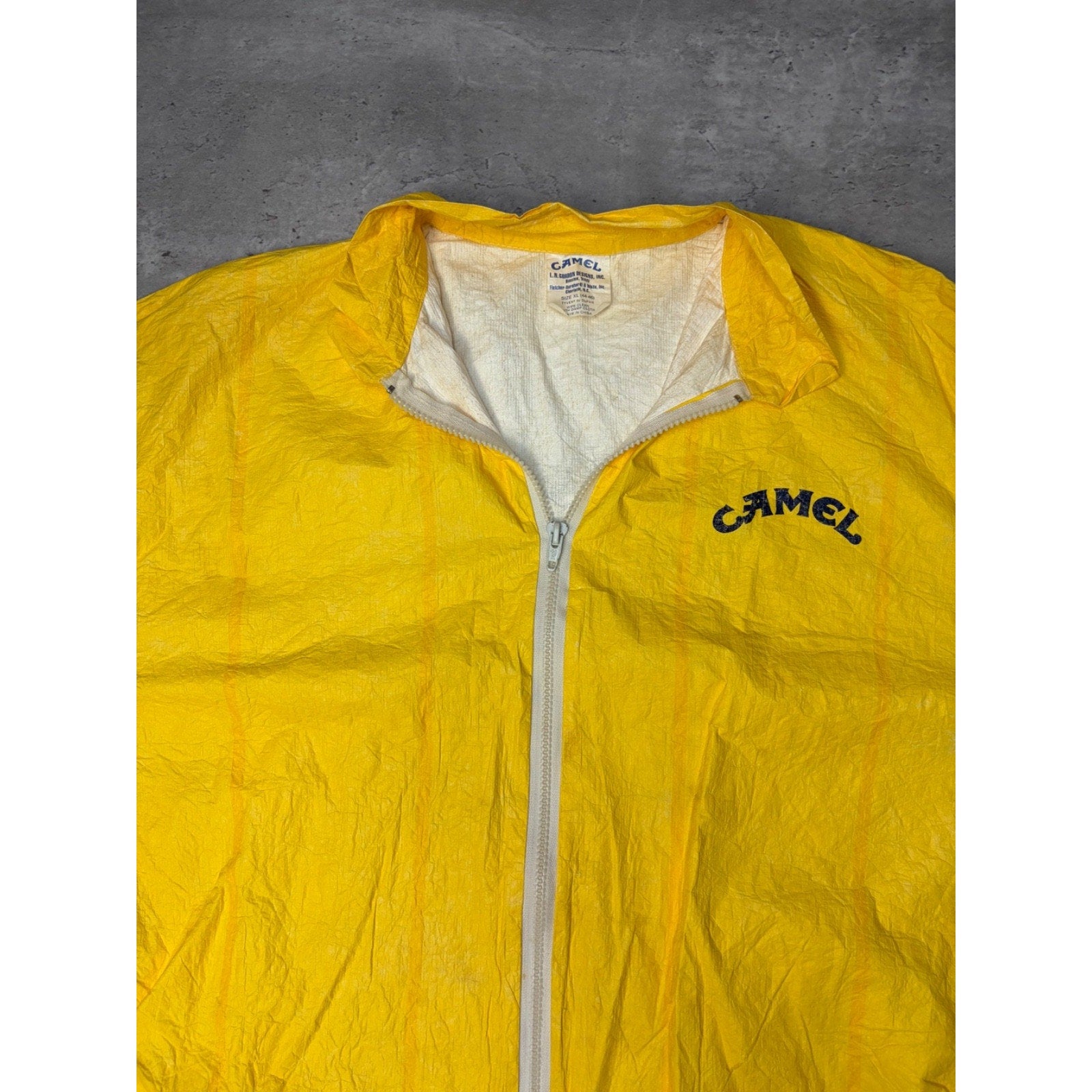 1992 Joe Camel Blues Brothers Lightweight Graphic Windbreaker Jacket Size XL
