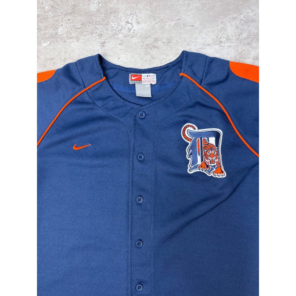 Vintage Detroit Tigers MLB Nike Embroidered Logo Jersey Size Medium YOUTH