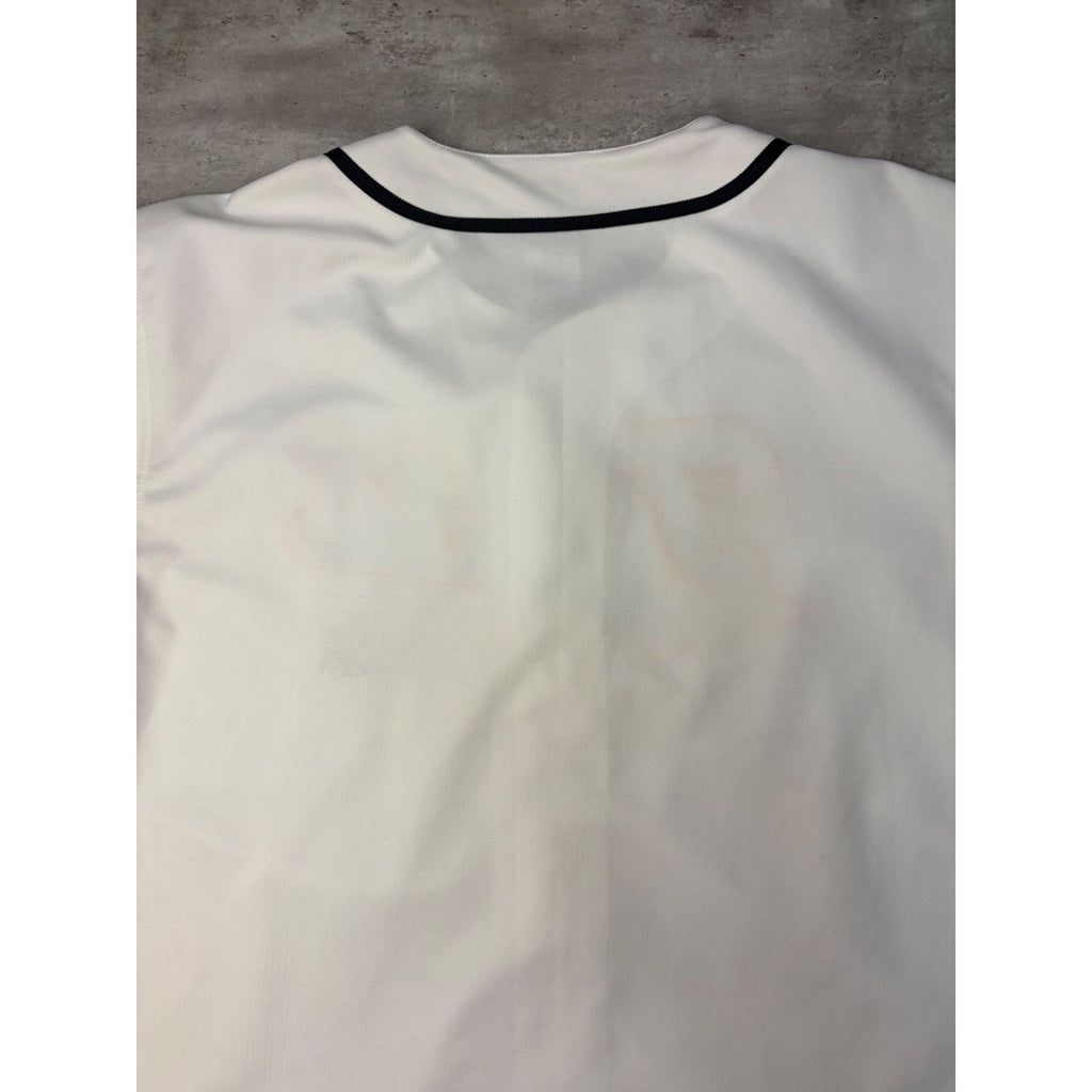 Vintage Detroit Tigers MLB Stitched Tailsweep Spellout Baseball Jersey Size 2XL