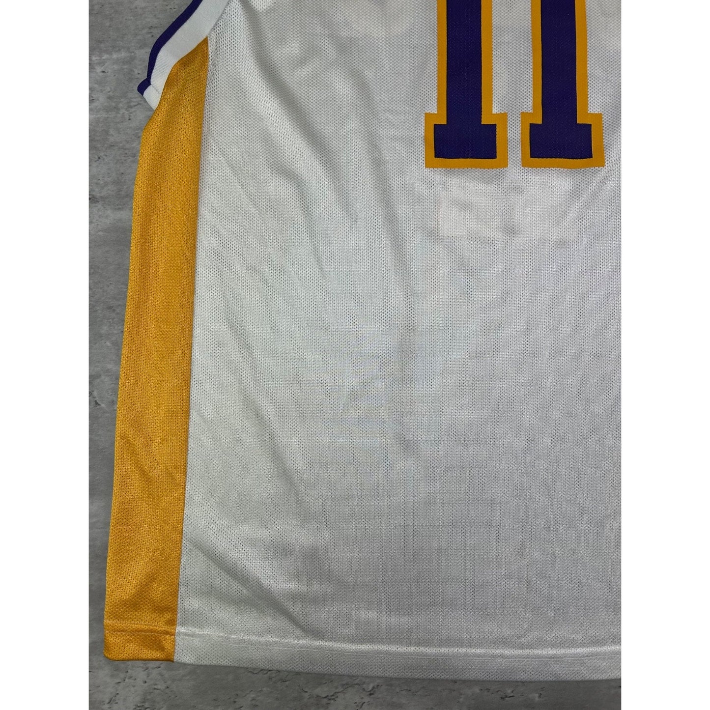 Vintage Karl Malone #11 Los Angeles Lakers NBA Reebok Basketball Jersey Size XL